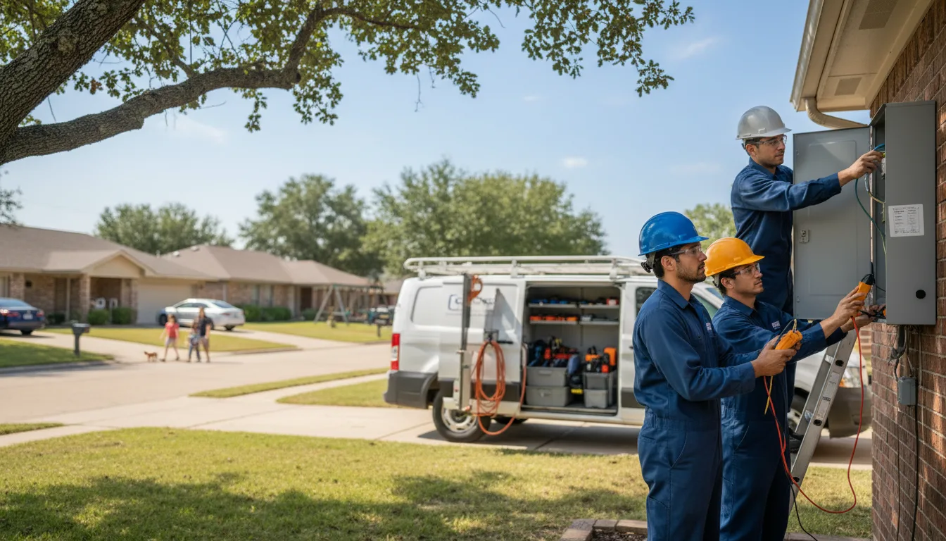 Certified electrician providing emergency electrical services in Marcella, AR